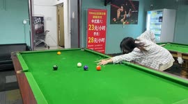 Player's fury: billiards tablecloth ripped in frustration