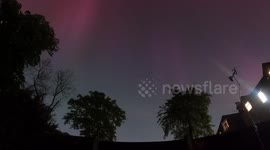 Northern lights seen dancing across the skies of South East London