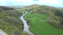 Symonds Yat in the forest of Dean, has an amazing view of the valley below