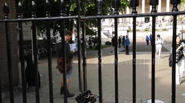 The UCL London campus gets taken over in its courtyard by anti Israel protestors