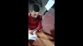 Shocking moment Novak Djokovic is struck by water flask in Italy