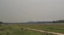 Fighter jet bounces off runway 'in high risk Top Gun stunt' before pilot ejects and dies