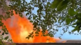 FIRE IN  DERELICT BUILDING 