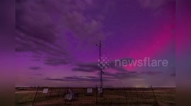 Solar storm brings beautiful auroras over Oklahoma