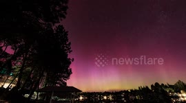 Spectacular aurora show in Northern California