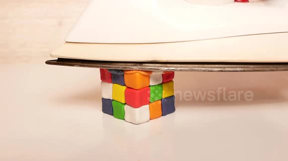 Ever wondered what happens when a hot iron is pressed against jelly and plasticine?