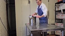 Village butcher breaks sausage-making world record