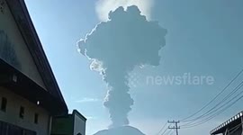 The eruption of Mount Ibu spewed volcanic ash as high as 5325 meters, hundreds of residents were evacuated on 17 May 2024