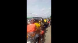 Tricycle drivers protest in agbarah otor ughelli north local government Delta state Nigeria