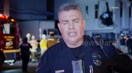 USA: Sergeant Briefing on Vehicle Crashes and Lands Vertically on Building in Vernon, LA