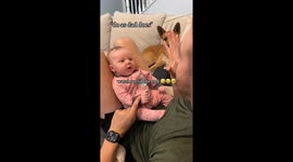 Baby shocks parents by adorably copying dad's high notes