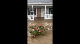 Man Reacts to His House Getting Flooded