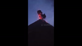 Volcán de Fuego erupts in Antigua, Guatemala