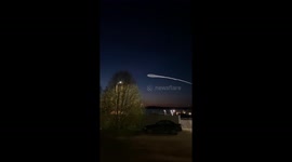 Russian rocket leaves spectacular jellyfish trail across sky