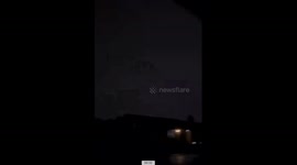 Close call: stormy night video shows lightning and rain in Oklahoma City