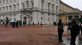 Heavy rain puts a damper on things as guests depart The Kings Garden Party