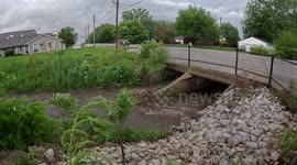 Post-Thunderstorm Flooding in Grimes