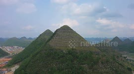 China's remarkable mountains echo Egypt's pyramids in breathtaking likeness