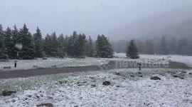 US: Late May Heavy Snow Hits Southern Montana