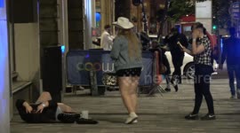 Revellers paint Birmingham red on friday night to kick off late may bank holiday