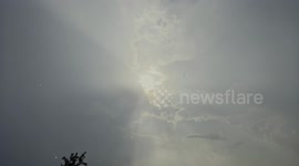 USA: Storm Clouds Eclipse The Setting Sun