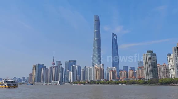 China: Sun Hung Kai Properties Binjiang Triumphal Arch Building in Shanghai - Buy, Sell or Upload Video Content with Newsflare