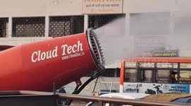 Municipal corporation initiates relief from sweltering heat with fogging machine in central India