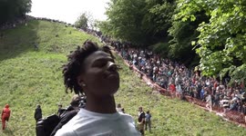 American YouTuber and rapper claims he fractured leg by taking part in Gloucestershire Cheese Rolling contest