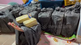 Police seize 2.2 million amphetamine pills hidden in warehouse in northern Thailand