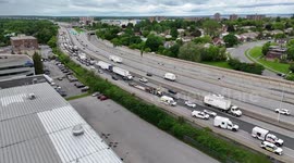 Protester Causes Traffic Nightmare In Ottawa