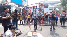 Journalist Protest against the latest draft revision of the broadcasting law by Indonesian legislatives (DPR)