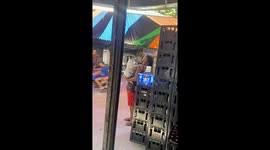 Aggressive dog nearly bites friend's face in Rio video