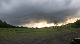 Timelapse of a tornado warned storm, Mount Carmel Northumberland County, Pennsylvania