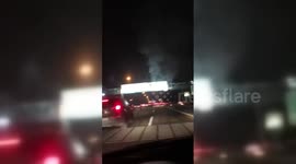 Iran: Tehran Protesters Burn Official Billboards