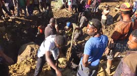 Papua New Guinea's landslide-affected area faces slow rescue due to difficult terrain