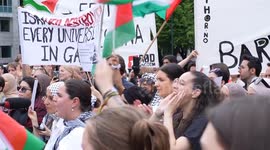 Norway: Norwegians rally in support of gov't recognition of Palestinian statehood