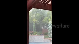 US: Storm System Moves Into Central Oklahoma With Heavy Rains