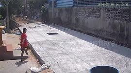 Boy, 3, falls into uncovered drain in Thailand