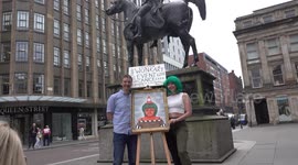 willy wonka experience portrait  launch at the glasgow gallery of modern art