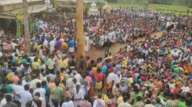 A Slippery pole climbing competition took place in south India. An old man won the prize though many youngers loses the game.