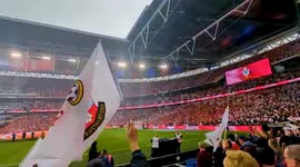 The final with Leeds vs Southampton in the WembleyStadium , London, United Kingdom