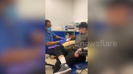 Man diagnosed with stage four testicular cancer completes half-marathon