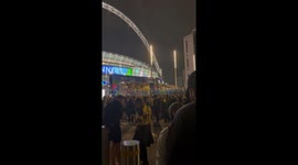 Dortmund fans after losing the match