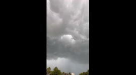 Cloud rotation over Hutchinson Island