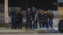 USA: Palestinian Rights Protest Encampment Removed by LAPD