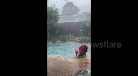 US Weather: Large Hail In Hurst, Texas