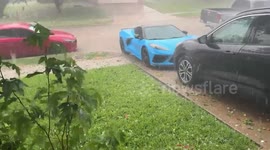 US Weather: Large Hail In Mansfield, Texas