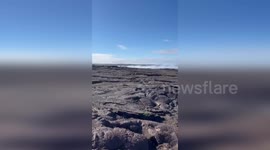 Geologists capture footage of Hawaii volcano eruption