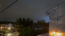Tornado Spawning Storm in Baltimore City MD, USA