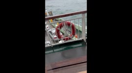 Chaos on the waves: turbulent boat ride in Istanbul